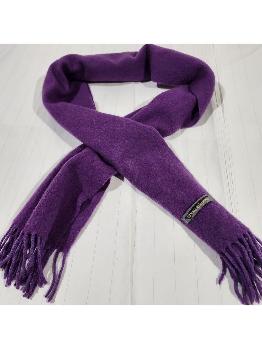 Vintage Issey Miyake Scarf Muffler Vintage Issey Miyake Wool Scarves - Picture 6 of 6